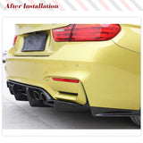 Rear Diffuser for BMW F80 M3 F82 F83 M4 Sedan Coupe Convertible 2014-2019 Carbon Fiber Rear Diffuser Lip Spoiler Splitter FRP