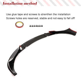 Car Front Bumper Lip Spoiler Splitters for BMW 8 Series G14 G15 G16 2018-2024 Prepreg Dry Carbon Front Lip Chin Apron Spoiler