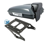 Grey Touring Razor Tour Pak Pack Tail box Luggage Rack Docking Kit for Harley 09 Up Road King Street Glide Ultra Electra CVO