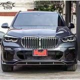 For BMW X5 G05 2018-2022 Carbon Fiber Car Front Bumper Lip Front lip Front Chin Spoiler Upgrade Body Kit