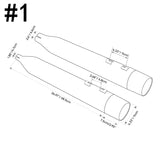 Motorcycle Dual Exhaust Mufflers Pipes For Harley Road Street Electra Glide 2017-2023 Chrome