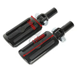 Motorcycle Rear Passenger Footpegs Footrest Pedal Support Mount For Harley Softail Fatboy FLST 2000-2006