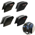 4" Stretched Extended Saddlebags Saddle Bags For Harley Touring Road King Street Electra Glide 2014-2022 2019 2018 Motorcycle