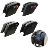 4" Stretched Extended Saddlebags Saddle Bags For Harley Touring Road King Street Electra Glide 2014-2022 2019 2018 Motorcycle