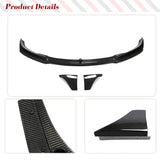 Real Carbon Fiber Front Bumper Lip Splittters For Tesla Model 3 2018-2023 Car Front Lip Chin Spoiler Apron Splitters Protector