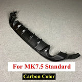 For Volkswagen Golf 7.5 GTI MK7.5 GTI TCR Car Rear Bumper Diffuser Rear Side Splitter Spoiler Lip for MK7.5 Golf 7.5 Standard
