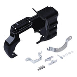 Motorcycle Engine Transmission Interface Cover For Harley Softail 2007-2017 Chrome Gloss Black