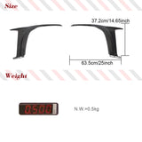 Car Front Bumper Fins Splitters Canards for Jaguar F-type SVR 2016 - 2019 Fog Lamp Covers Splitters Air Vents Carbon Fiber