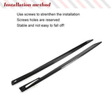 Car Side Skirts Body Kits For BMW 4 Series G26 M Sport Sedan 2021-2023 Carbon Fiber Side Door Bumper Skirts Apron Extention Lip