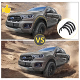 4'' Matte Black Fender Flares Wide Wheel Arch For Ford Ranger Wildtrak 2015-2022 T7 T8 MK2 MK3 Double Cab Auto Part Accessories