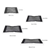 Car storage bag Trunk  Seat Elastic String Net Magic Sticker Universal Storage Bag Pocket Auto Organizer Seat Back Bag
