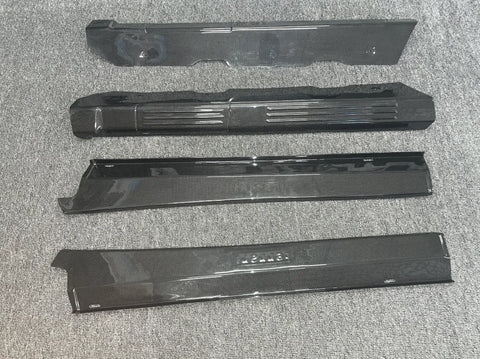 For Ferrari 430 Door Sill Steps Plates Kick Panel Trim Fit Ferrari F430 Carbon Fiber 4 Pieces