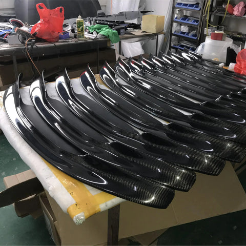 Fits: E46 M3 Front Spoiler Lip Carbon Fiber CSL 1 Style For OEM Bumper