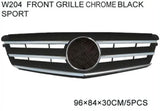 For Benz W204 08-11 Front grille chrome black/silver/gloss black sport