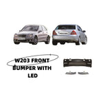 For mercedes benz W203 C32 AMG front bumper with led 2000-2007
