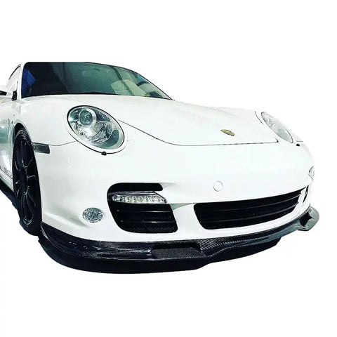 Techa style For Porsche 997 turbo Front bumper Lip spoiler 997 turbo front spoiler lip carbon fiber