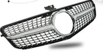 Front Bumper Grille For 07-14 MERCEDES W204 C250 C300 Silver Diamond Grill