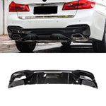 For BMW G30 MP Rear diffuser gloss black