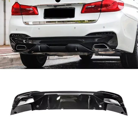 For BMW G30 MP Rear diffuser gloss black