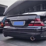 For Lexus LS430 Rear Roof Wing+Boot Spoiler Wing Fiberglass BLACK PRIMER 2001-2006