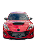 For Mazdaspeed 3 Mazda 3 MPS Hood Vent Bonnet Scoop Real Carbon Fiber 2010-2013