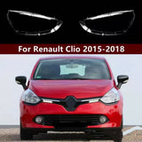 Pair For Renault Clio Headlights Lens Cover Clio Headlamp Lens L+R 2015-2018