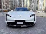 Carbon fiber front lip rear diffuser spoiler side skirt body kit for Porsche Taycan upgraded TH style body kit