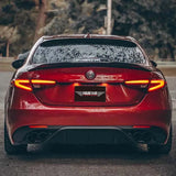 PSM V1 Style Carbon Fiber Rear Spoiler For Alfa Romeo Giulia Trunk Lid Tail Wing Car External Accessories Body Kit