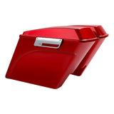 Motorcycle 5" Stretched Extended Hard Saddlebags For Harley Touring Model Electra Street Glide Road King FLH FLTR FLHX 1993-2013