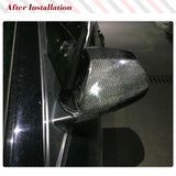 Dry Carbon Fiber Car Mirror Cover fits for Cadillac CTS Non-V Coupe 2009-2013 Car Mirror Body Kits Covers Add-on Style