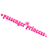 car sticker Passenger princess  funny creative stickers for car rearview mirrors 15*2.3cm