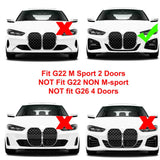 For BMW 4 Series G22 G23 425i 430i 2021-2024 Car Front Bumper Racing Lip Spoiler ABS Front Gurad Body Kits Tuning Accessories