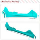 Dry Carbon Side Skirt Extension Lip Spoiler for BMW 4 Series G22 G23 M-SPORT 2D Side Door Rocker Plate Lip