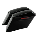 Motorcycle 4" Stretched Hard Saddlebag Bags For Harley Touring Road King Road Glide Street Glide 2014-2024