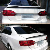 Rear Trunk Spoiler for Volkswagen VW Jetta Sedan 2012-2018 ABS Material Glossy Black Car Rear Boot Lid Highkick Spoiler Wing Lip