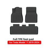 Car Floor Mats for Tesla Model 3 Y 2019-2024 Car Four Seasons Waterproof Non-slip Floor Mat NEW TPE Special Car Accessories