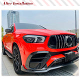 Carbon Fiber Car Front Fins Air Vent Cover for Mercedes Benz GLE Clas W167 C167 GLE450 GLE53 GLE63 AMG