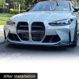 Car Front Bumper Lip Spoiler for BMW G80 M3 G82 M4 2021 2022 Auto Front Lip Chin Apron Guard Body Kits Prepreg Dry Carbon Fiber