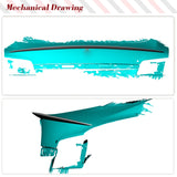 Prepreg Dry Carbon Racing Spoiler Wing for Tesla Model S 2012-2023 Car Rear Spoiler Trunk Spoiler Lid Tail Wing Lip Trim Kits