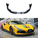 For Ferrari F8 High-quality Dry Carbon Fiber Front Lip Spoiler Rear Lip Diffuser Corner Body Kits Trim Car Accessories SD 6