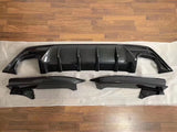 For Ford Focus ST-line Rear Bumper Lip Diffuser Hatchback 4-Door 2019 ABS Bright Black spoiler Hatchback sedan