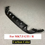 For Volkswagen Golf 7.5 GTI MK7.5 GTI TCR Car Rear Bumper Diffuser Rear Side Splitter Spoiler Lip for MK7.5 Golf 7.5 Standard