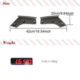 Carbon Fiber Car Rear Bumper Splitters Apron Flaps Fit for BMW F15 X5 M-Tech M-Sport 2014-2018 Rear Bumper Splitters Winglets
