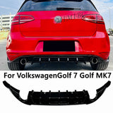 For VolkswagenGolf 7 Golf MK7 Normal Edition GTI Rear Bumper Black Diffuser Rear Side Splitter Lip 2013-2016