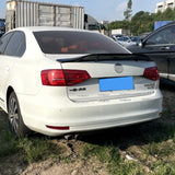 R Style Real Carbon Fiber / FRP Rear Trunk Lip Spoiler Sport Accessories Kits For Volkswagen VW Jetta MK6 Spoiler 2012-2018