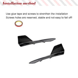 Car Rear Canards for BMW 3 Series F30 M Sport  2012-2018 Carbon Fiber Spoiler Rear Splitters Bumper Flaps Bumper Aprons