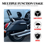 Motorcycle Hard Bags Saddlebags Trunk Luggage & Heavy Duty Mounting Bracket Kit For Harley Touring Softail XL For Suzuki For BMW