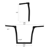 14" Ape Hanger Bar 1-1/4" Handlebar For Harley Road Glide FLTRX FLTRXS 2015-2023