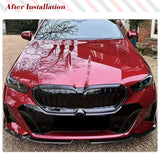 ABS Glossy Black Car Front Bumper Lip Spoiler for BMW 5 Series I5 G60 2024 Front Bumper Chin Spoiler Splitter Car Racing Kits