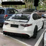 Car Spoiler GTA Style For Alfa Romeo Giulia Real Carbon Fibre Carbon Fibre Rear Boot Lid Tail Wing Upgrade